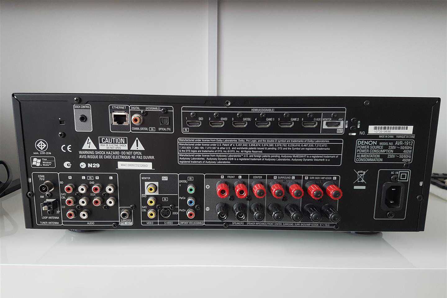 Amplituner Denon AVR-1912 USB.