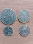 монети  1 рубль. 50 коп. 20 коп. 15 коп. 50 лет ссср 1967 року.