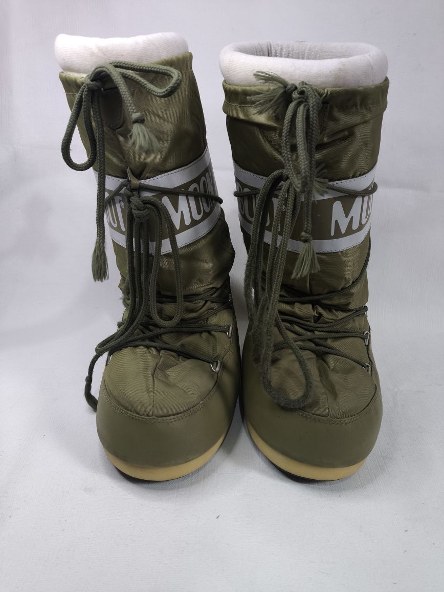 Moon Boot Wysokie Orginalne Buty Śniegowce rozmiar  39-41 kaki