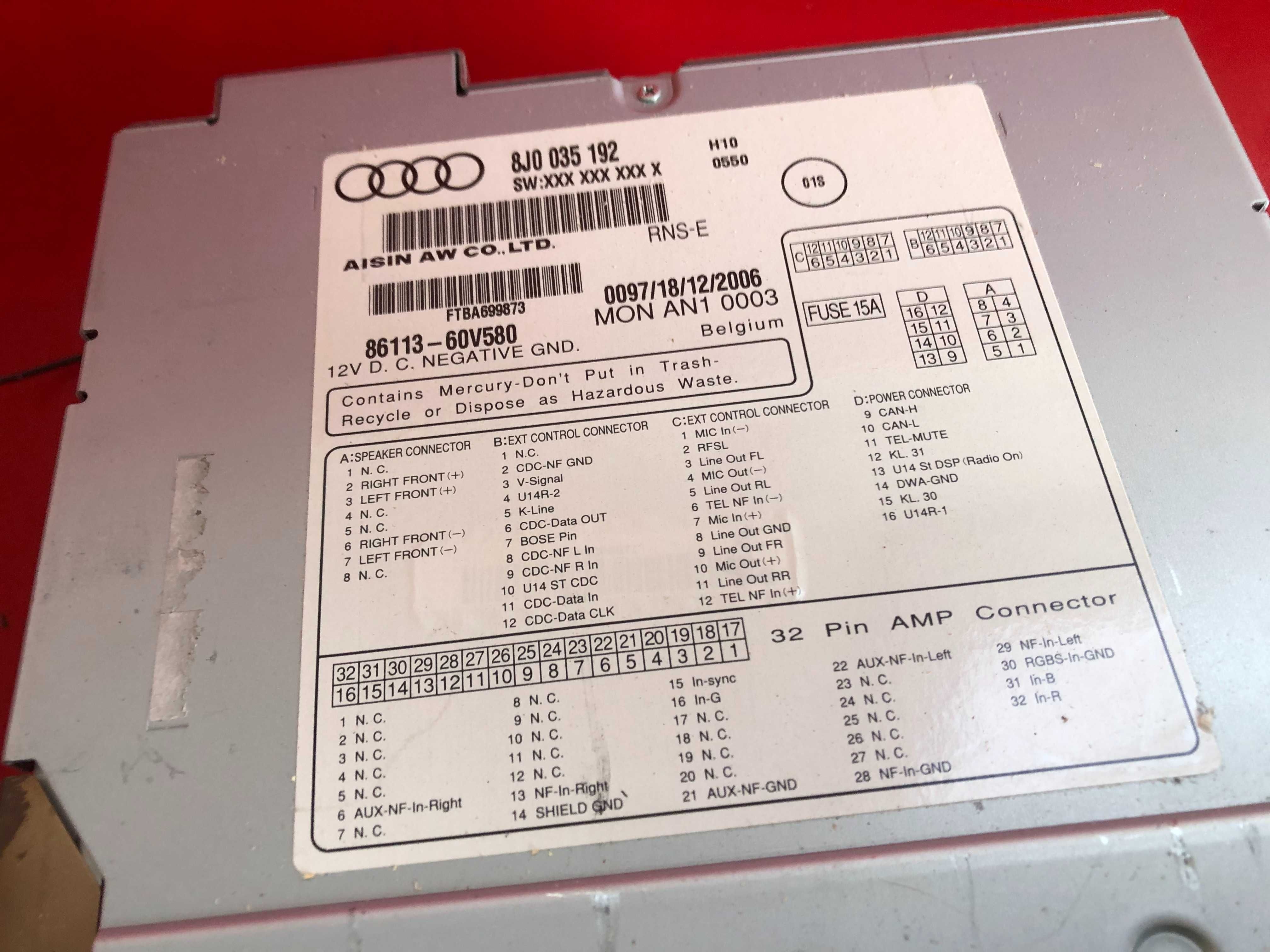 Radio navi navigation plus Audi TT 8J