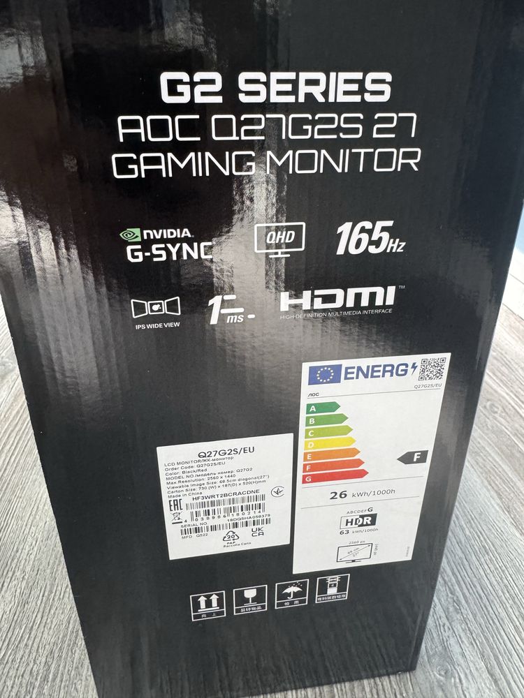 Gaming Monitor AOC Q27G2S “27” | 165Hz  [NOWY]