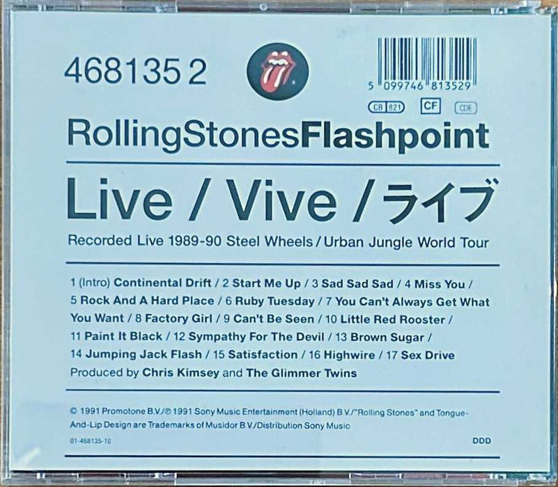 The Rolling Stones - Flashpoint - 1991 - CD