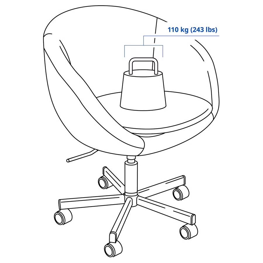 Cadeira para escritorio Ikea