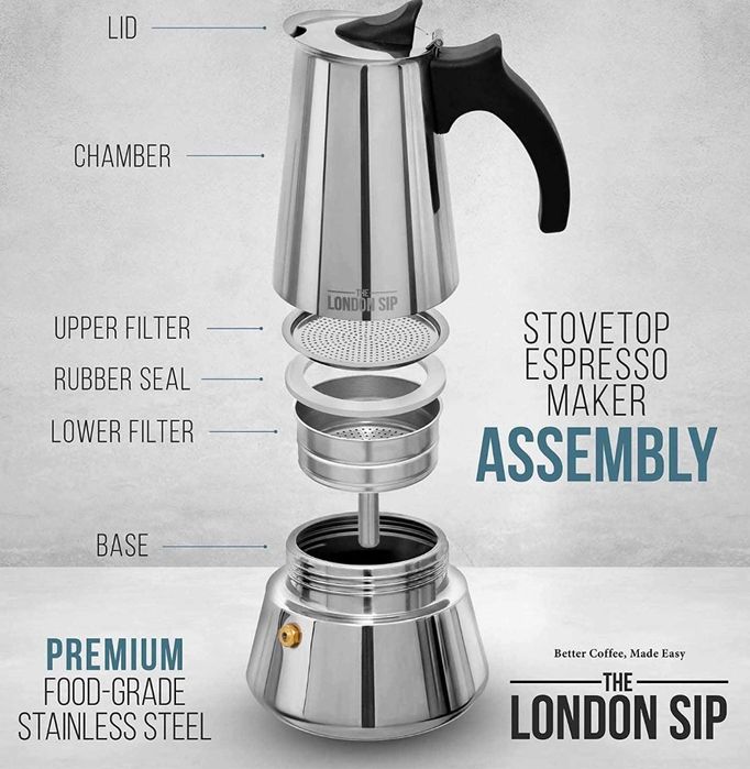 Гейзерна кавоварка The London sip