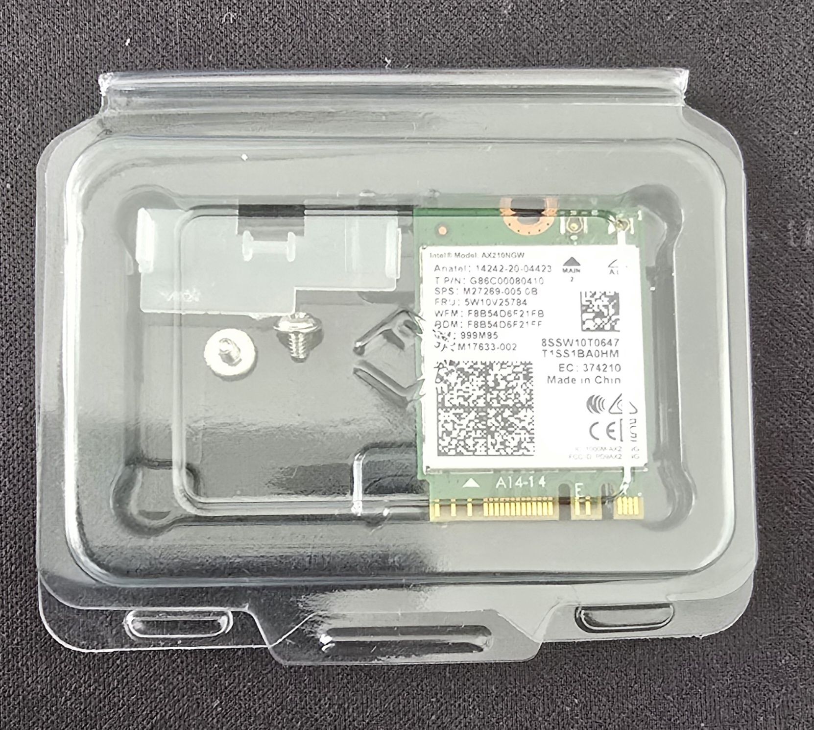 Placa de rede WIFI 6 - AX210NGW