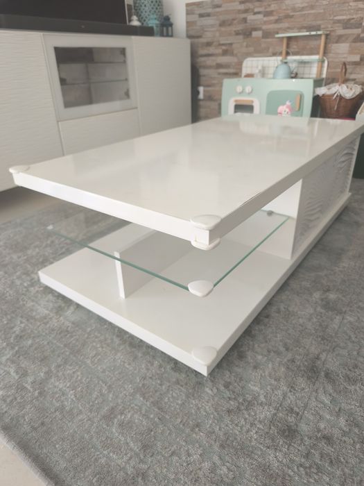 Mesa de centro da sala - branco - 120x60 altura 37cm