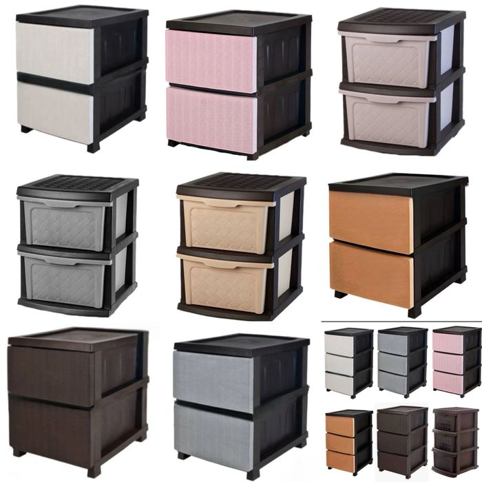 Комод пластиковий  на 2 яруси