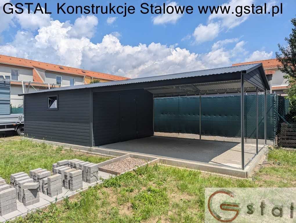 garaż blaszany hala wiata 9x6 8x6 10x6 9x7 12x6 automat profil ocynk