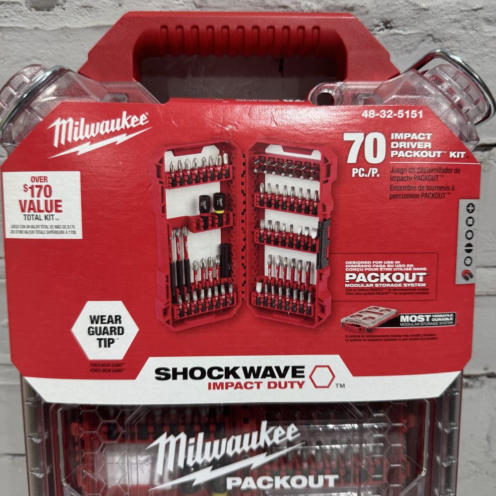 Набір ударних біт Milwaukee 48-32-5151 70 одиниць Packout