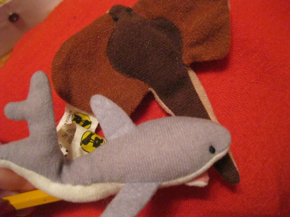 игрушка на палец кукольный театр лягушка скат акула рыба жаба набор