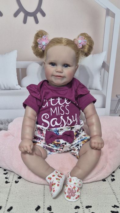 Реборн крупна 60 см, Лялька Reborn кукла