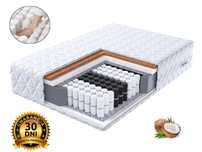 Materac Kieszeniowy sprężynowy Kokos PREMIUM24 90/120/140/160/180x200