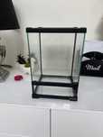 Szklane terrarium 30cm X20x20 siatka i otwierane drzwi