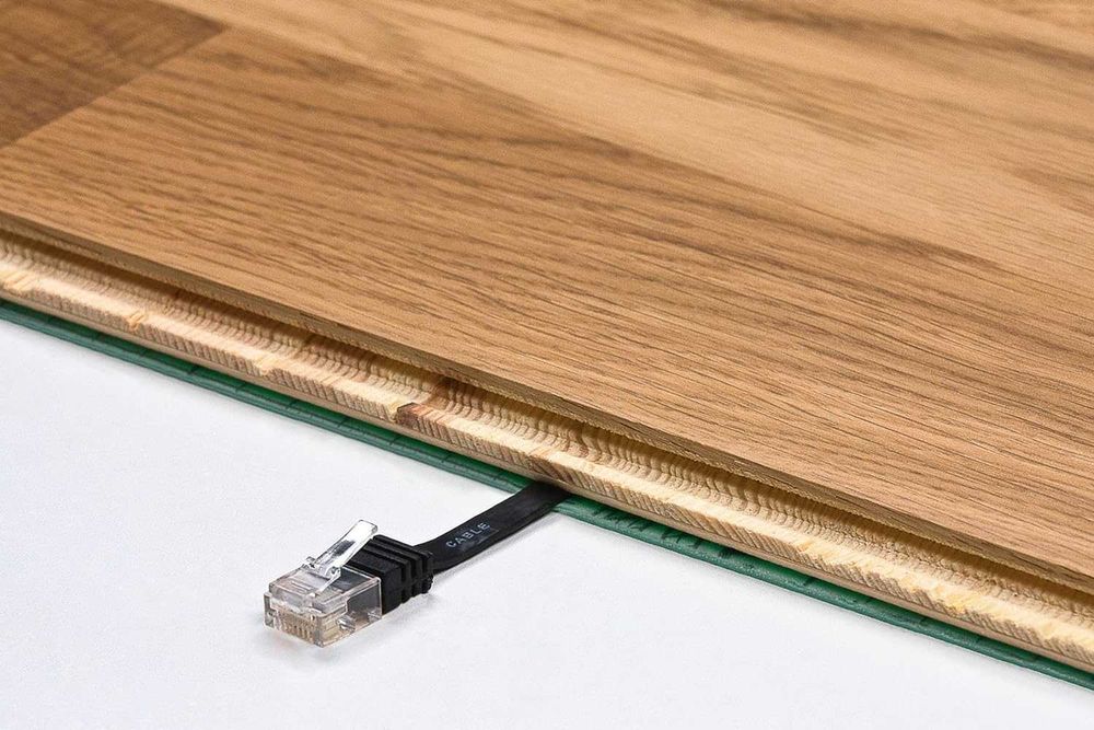 Cabo rede plano (Cat6) 1000 Mbit/s Branco