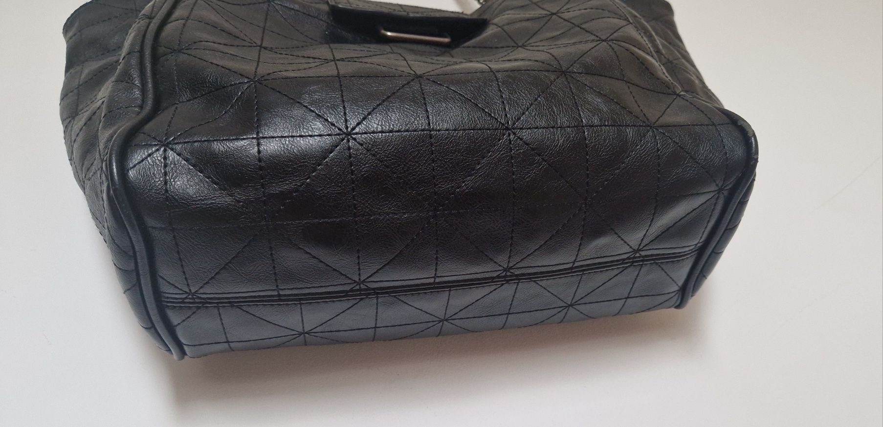 Torba shopper Zara Rocker Tode dużą i pojemna ekologiczna skóra.