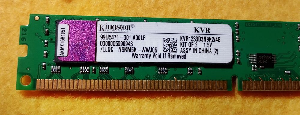 Kości RAM Kingston KVR DDR3