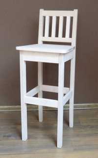 hoker wysoki krzesła barowe hokery drewniane surowe do malowania buk