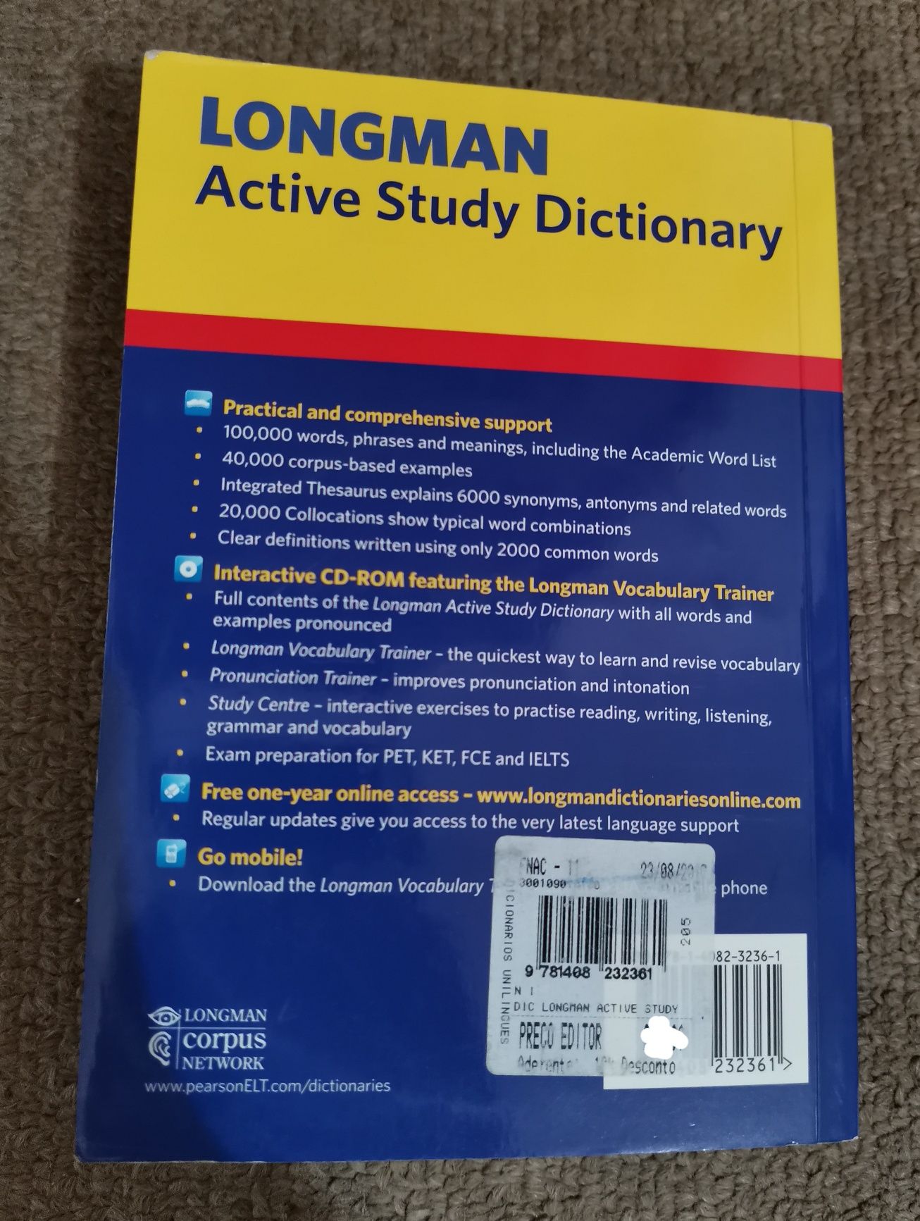 Dicionário de Inglês - Active Study Dictionary 5th Edition