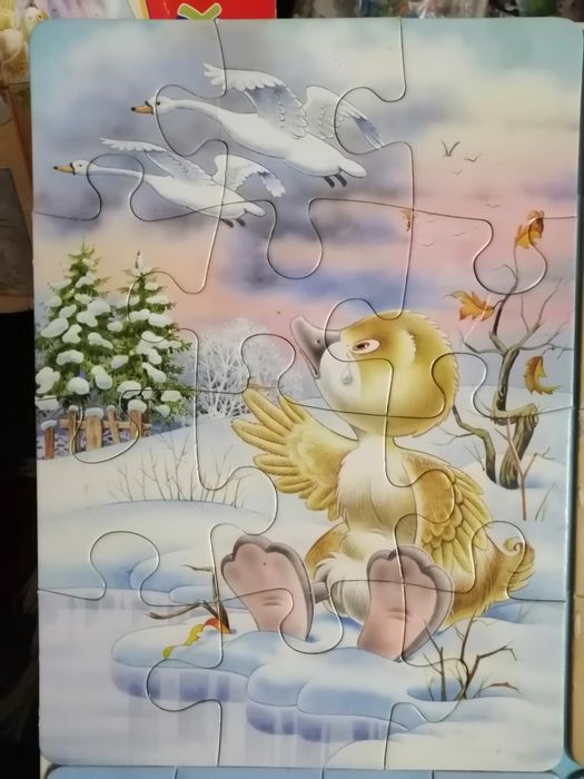 Пазли картонні для дітей.