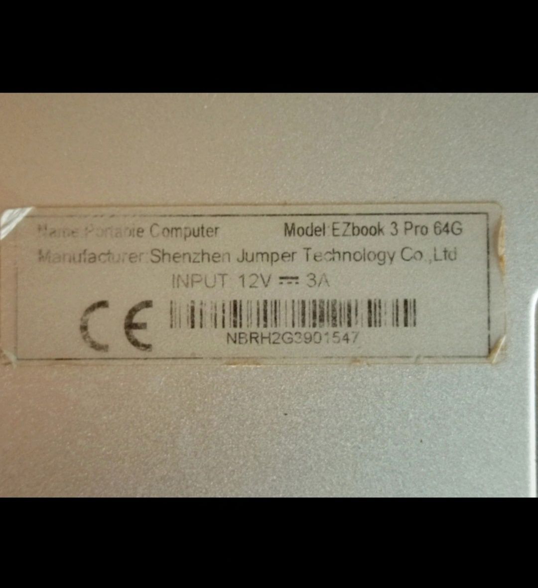 PC portátil Jumper (avaria)