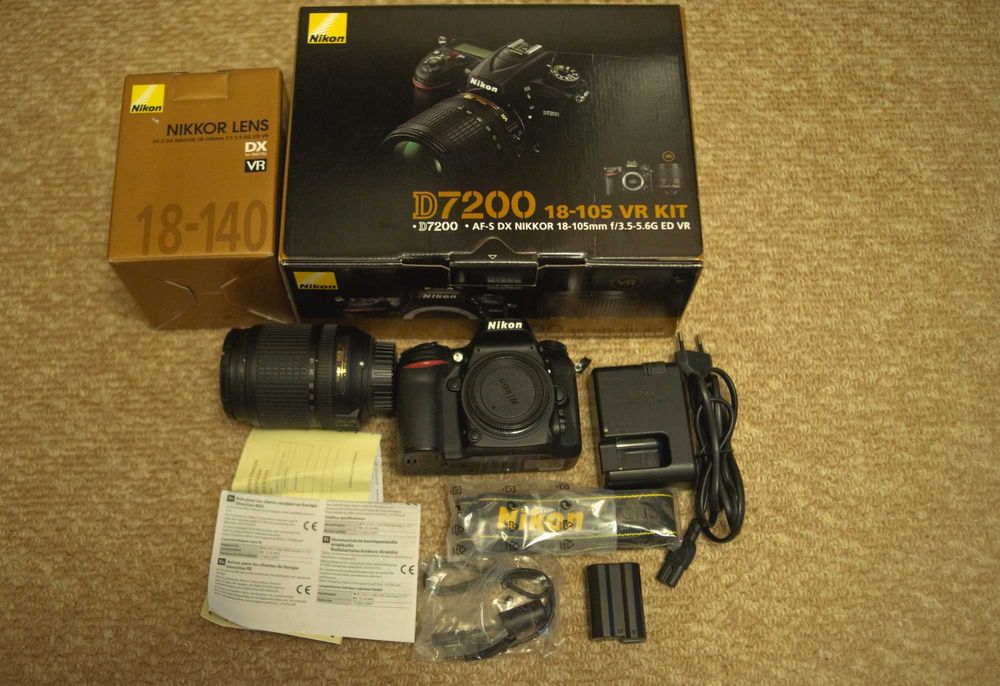 NIKON d7200 з об'єктивом NIKKOR 18-140AF-S VR. Пробіг 6872