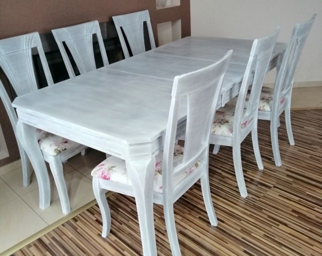 Solidny Stół+ 6 krzeseł