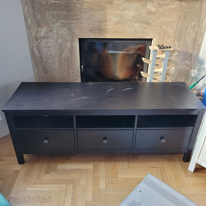 Szafka rtv hemnes ikea czarnybrąz