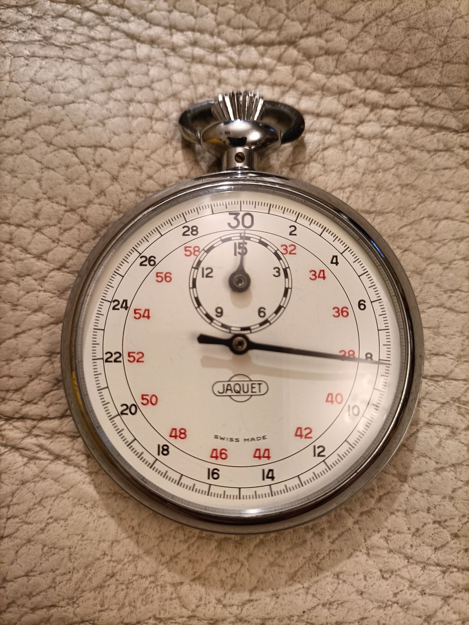 Bonito Cronômetro Tipo Relógio Bolso da Marca Suíça Jaquet