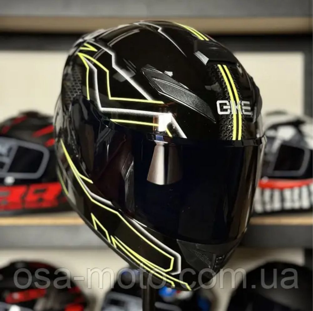 Мотошлемы Чорний глянець 46 Шлем для мотоцикла скутера інтеграл мотошо