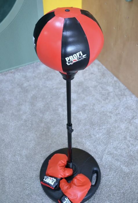 Набір для боксу Дитяча груша Груша на стійці 80-110см Дитячий набір