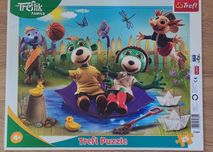 Układanki ramkowe trefl, trefliki, pjmasks