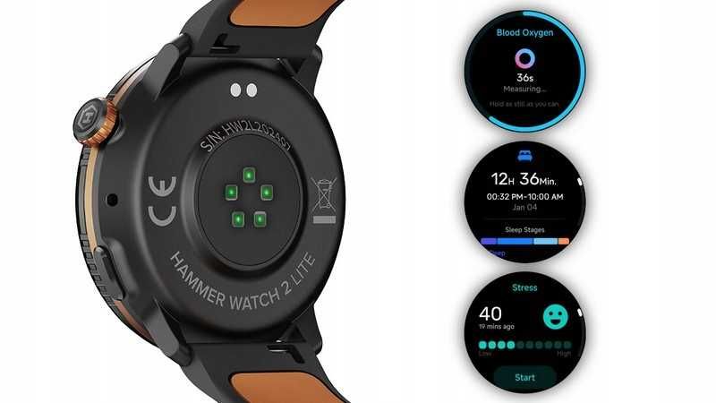 ZEGAREK HAMMER  Smartwatch MĘSKI Wodoodporny SPORT Amoled  GPS PL