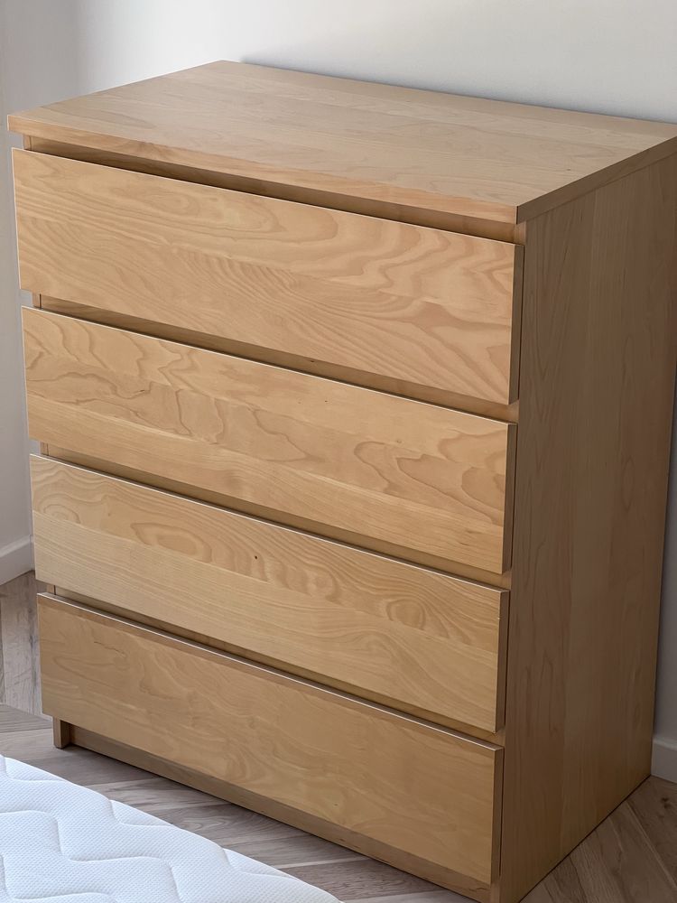 Komoda Malm fornir brzoza 80x100cm