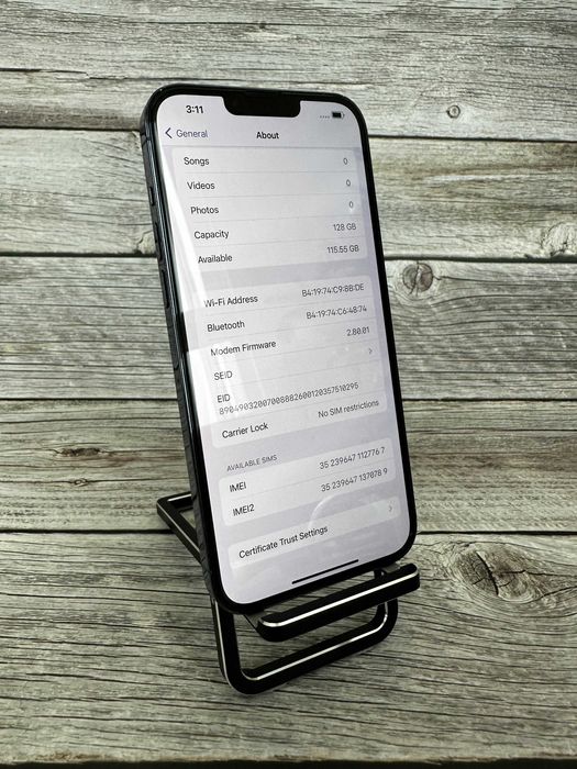 IPhone 13 pro max blue 128gb!!! NEVERLOCK!! З США!!батарея 91%