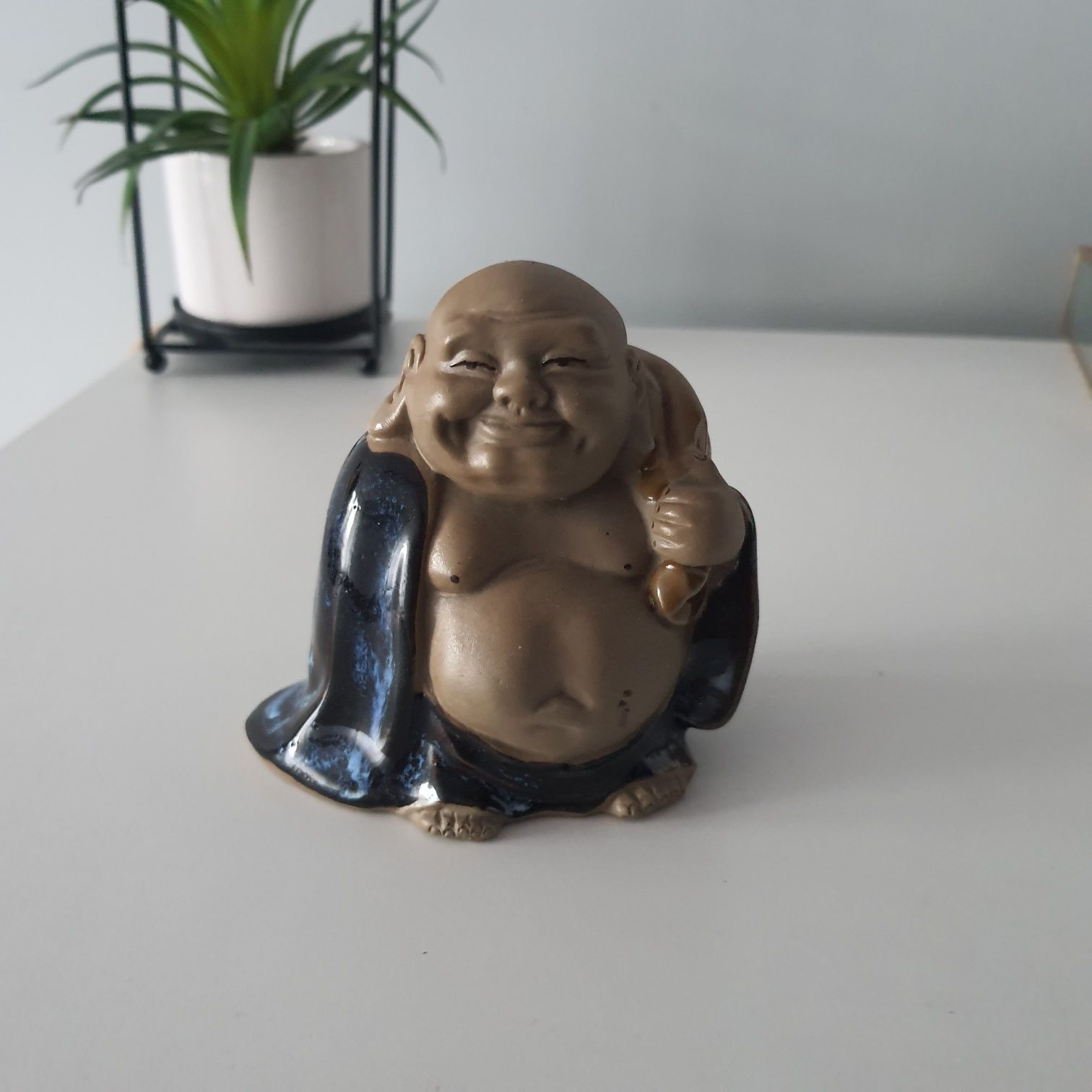 Budda mnich figurka kolekcjonerska Buddha ceramika lata 60-te  NOWA