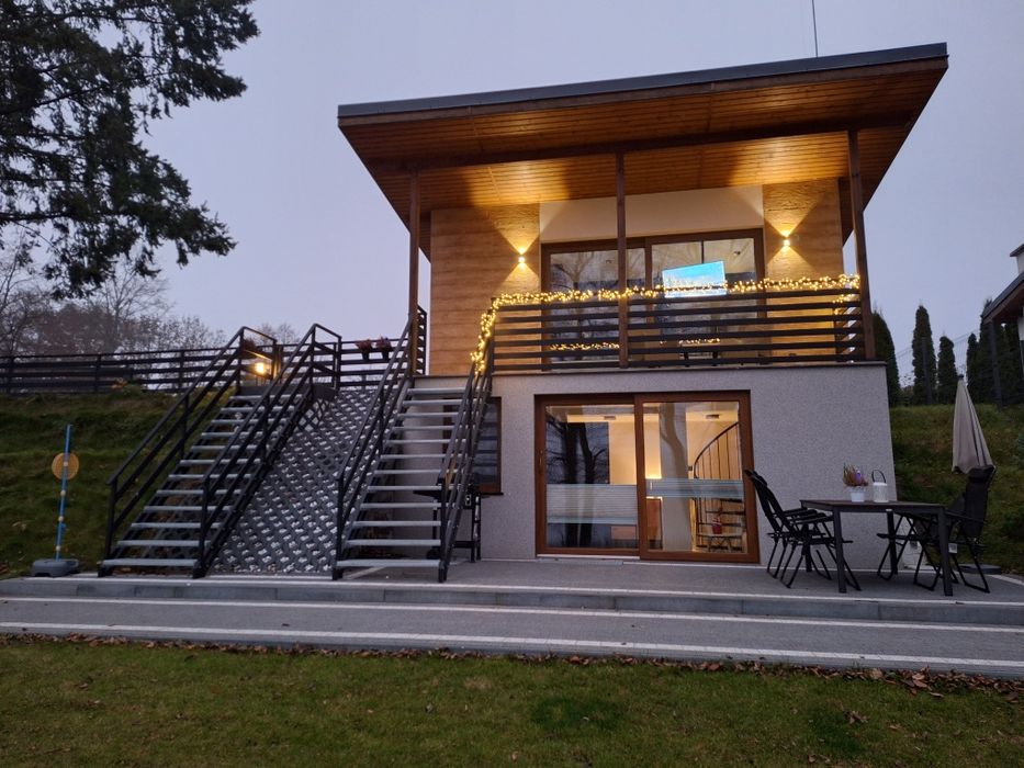 Domek z widokiem na jezioro z Balia i kominkiem