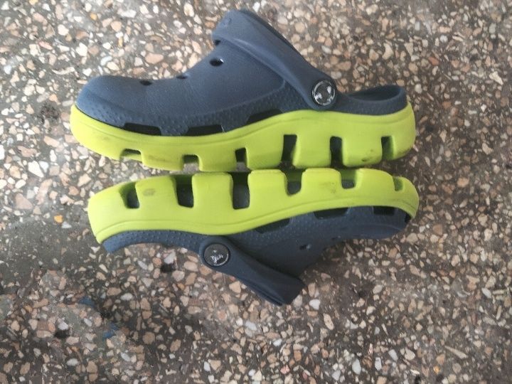 Тапочки Crocs  синьо-зелені