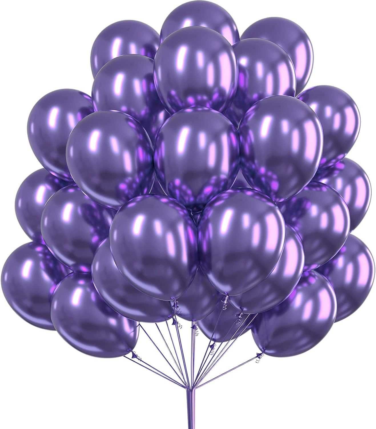 balony 50 szt. partywoo fioletowe 30cm 12 cali dekoracja łuk urodziny