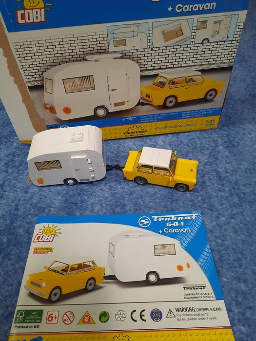 Klocki Cobi Trabant +caravan