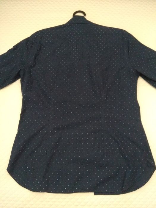 Camisa Azul Marinho Homem Mango | Tamanho XS | Slim Fit [Nova]