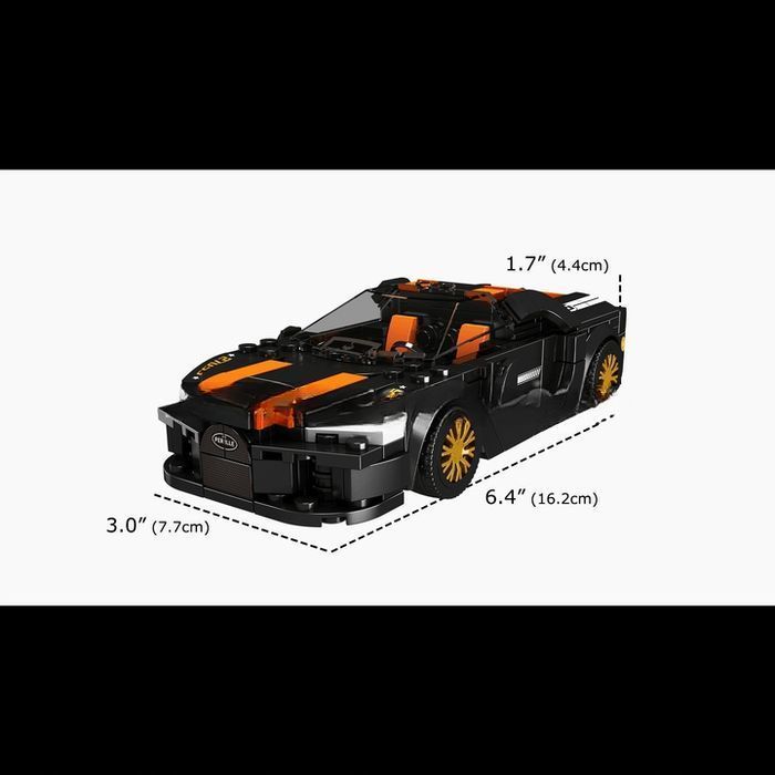 Klocki auto sportowe chiron supercar 386 el. mould king 27055