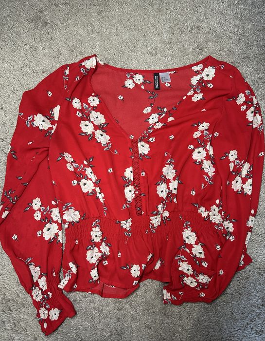 Блузка червона від H&M