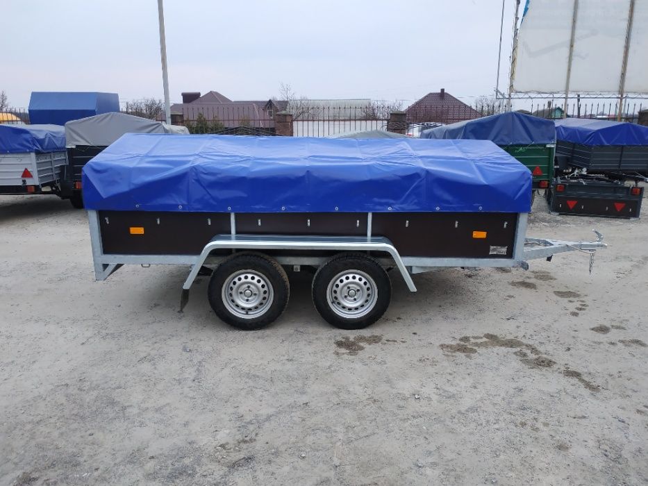 ПРОДАЖ Оцинкований двухвісний причіп німецькі комплектуючі!