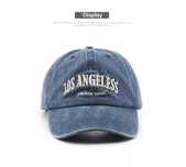 Boné de beisebol Ajustável Casual Algodão Chapéu Sol unisexo Navy Blue