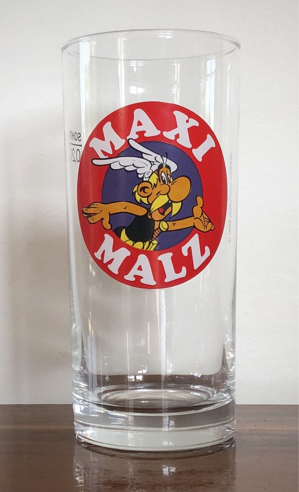 Unikatowe szklanki ASTERIX Maxi Malz 1993 0,2l Gościnny Uderzo RETRO