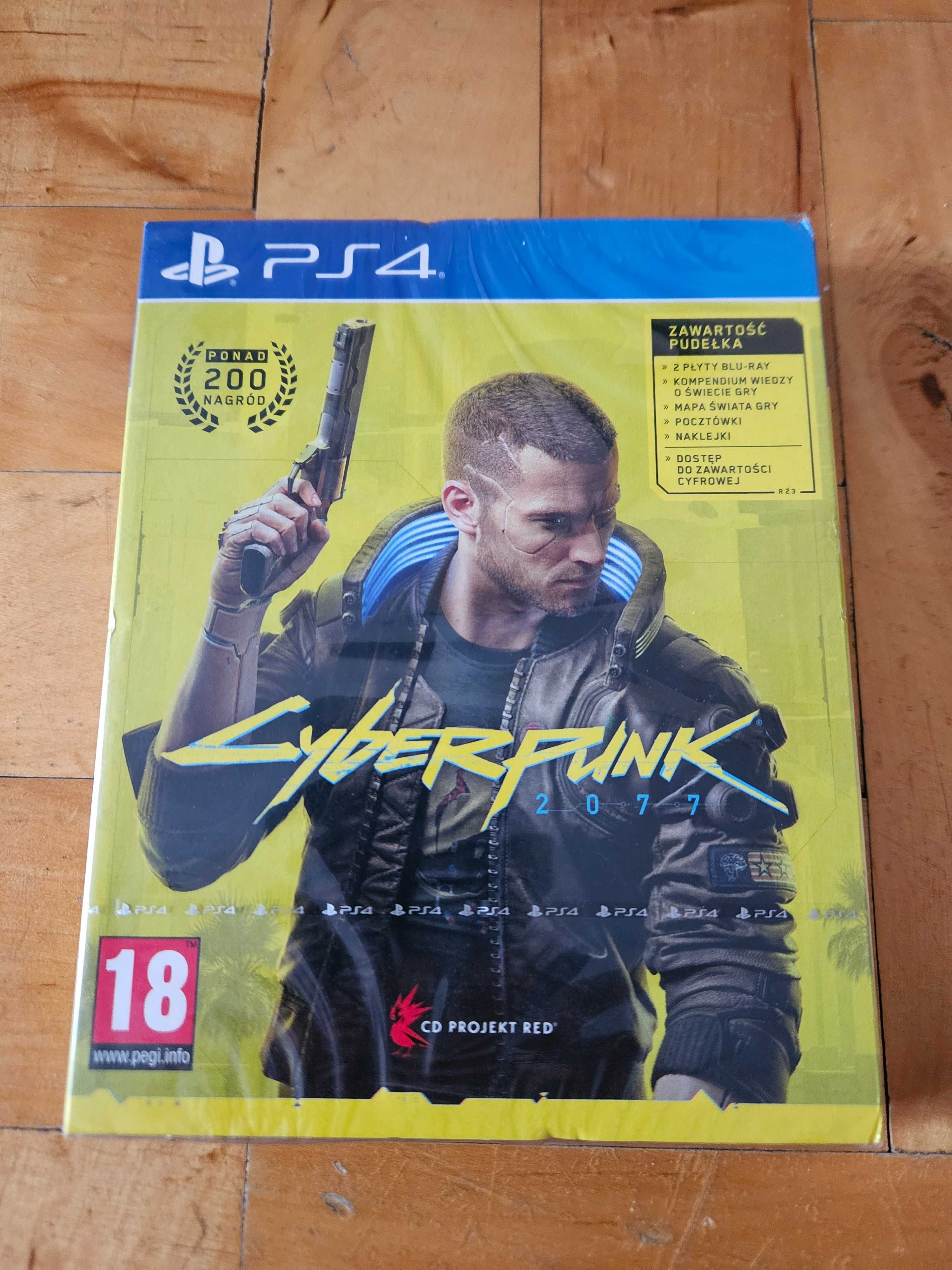 NOWA Cyberpunk 2077 na PS4 we folii PL dubbing zestaw