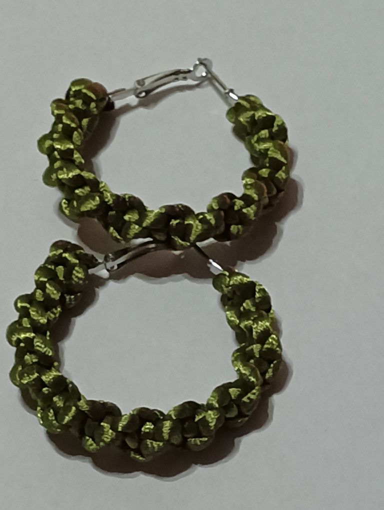 Argolas em macramé