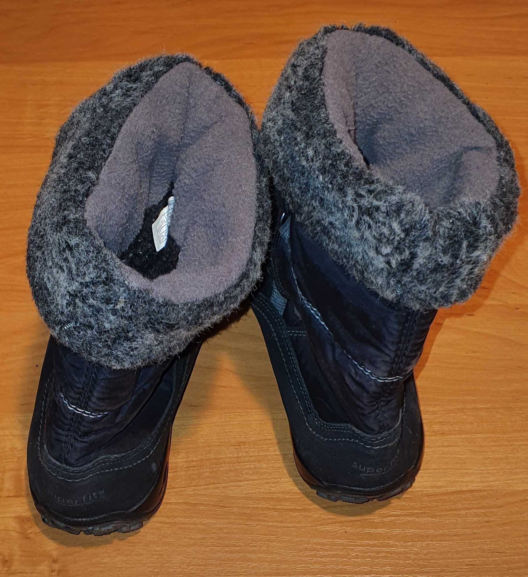 Kozaki, buty zimowe, śniegowce SUPERFIT, rozm. 35 (dł. wkładki 23 cm)