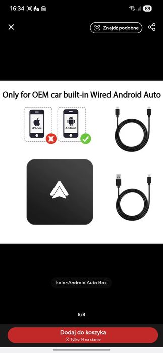 Adapter Android Auto Bezprzewodowy Android
