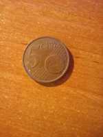 Moneta 5 euro cent z 2002 roku Elf